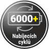 6000 nabíjecích cyklů